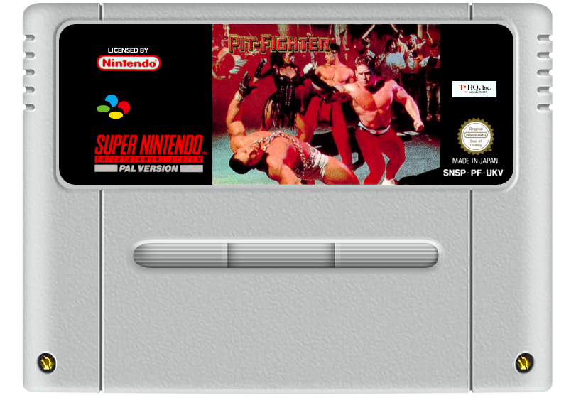 Pit-Fighter Super Nintendo Entertainment System SNES Game Cartridge PAL