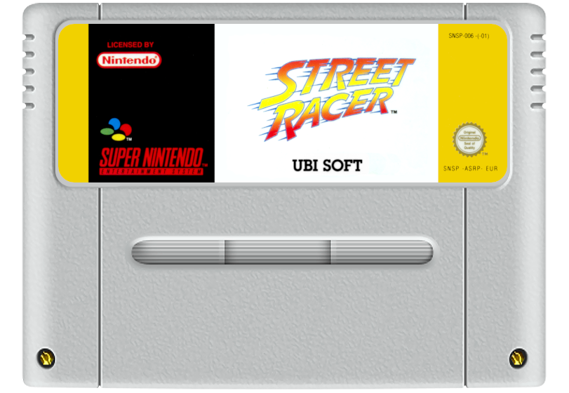 Street Racer Super Nintendo Entertainment System SNES Game Cartridge PAL