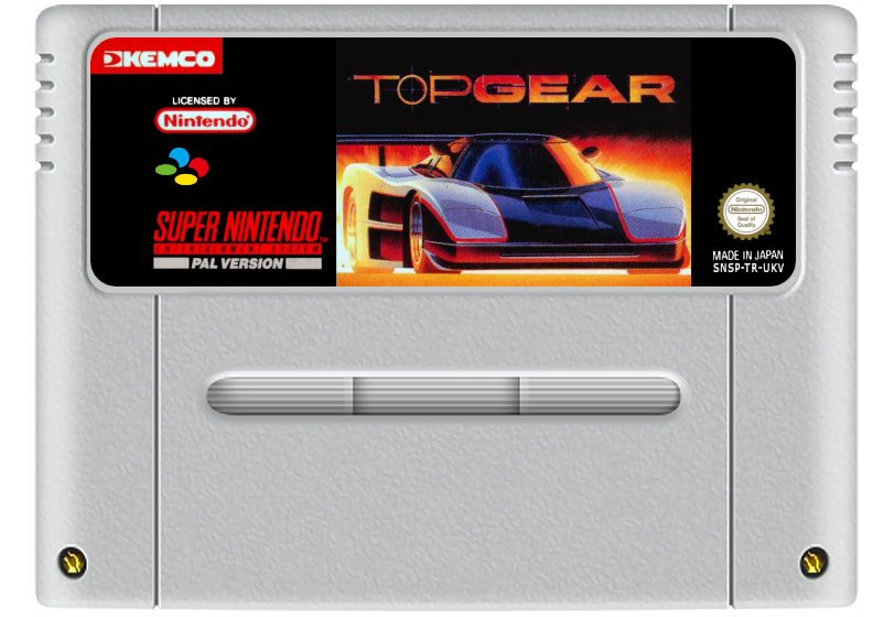 Top Gear Super Nintendo Entertainment System SNES Game Cartridge PAL