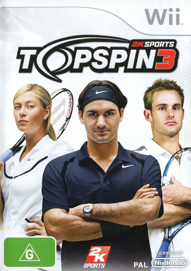 Top Spin 3 Nintendo Wii Game PAL