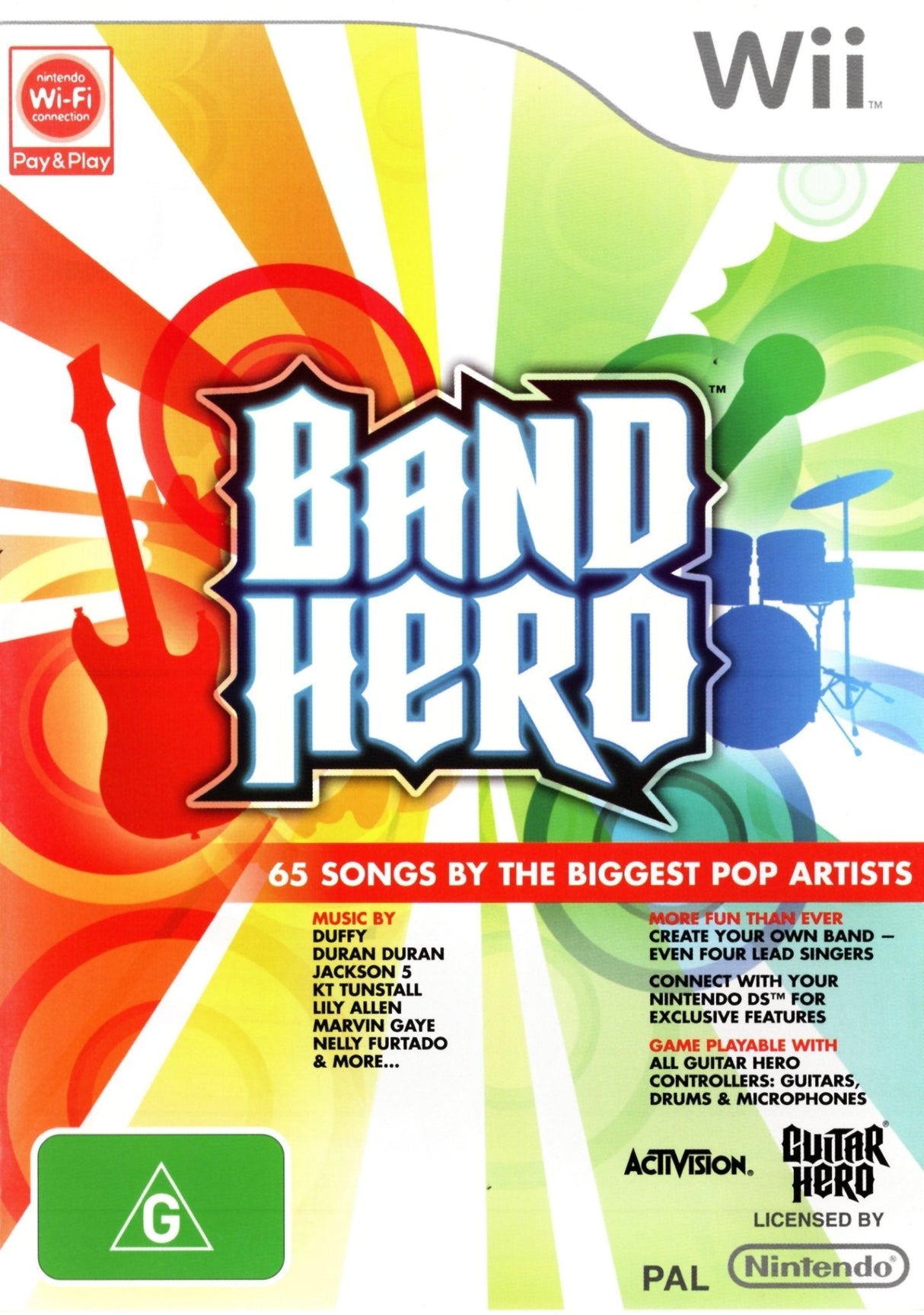 Band Hero Nintendo Wii Game PAL