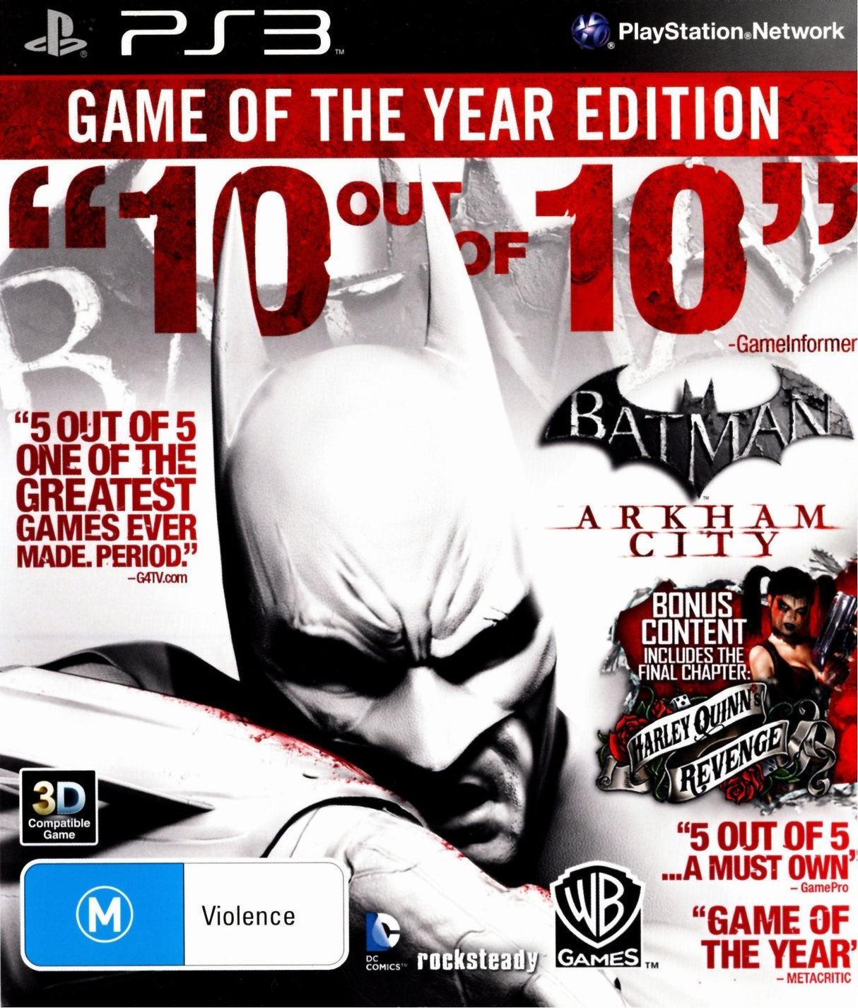 Batman: Arkham City: Game of the Year Edition Playstation 3 PS3 Game PAL