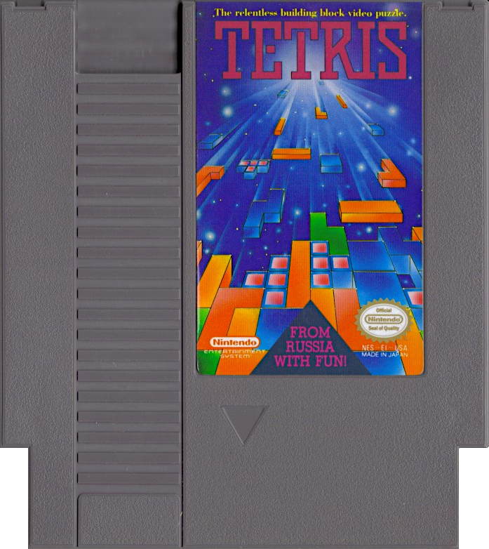 Tetris Nintendo Entertainment System NES Game Cartridge PAL