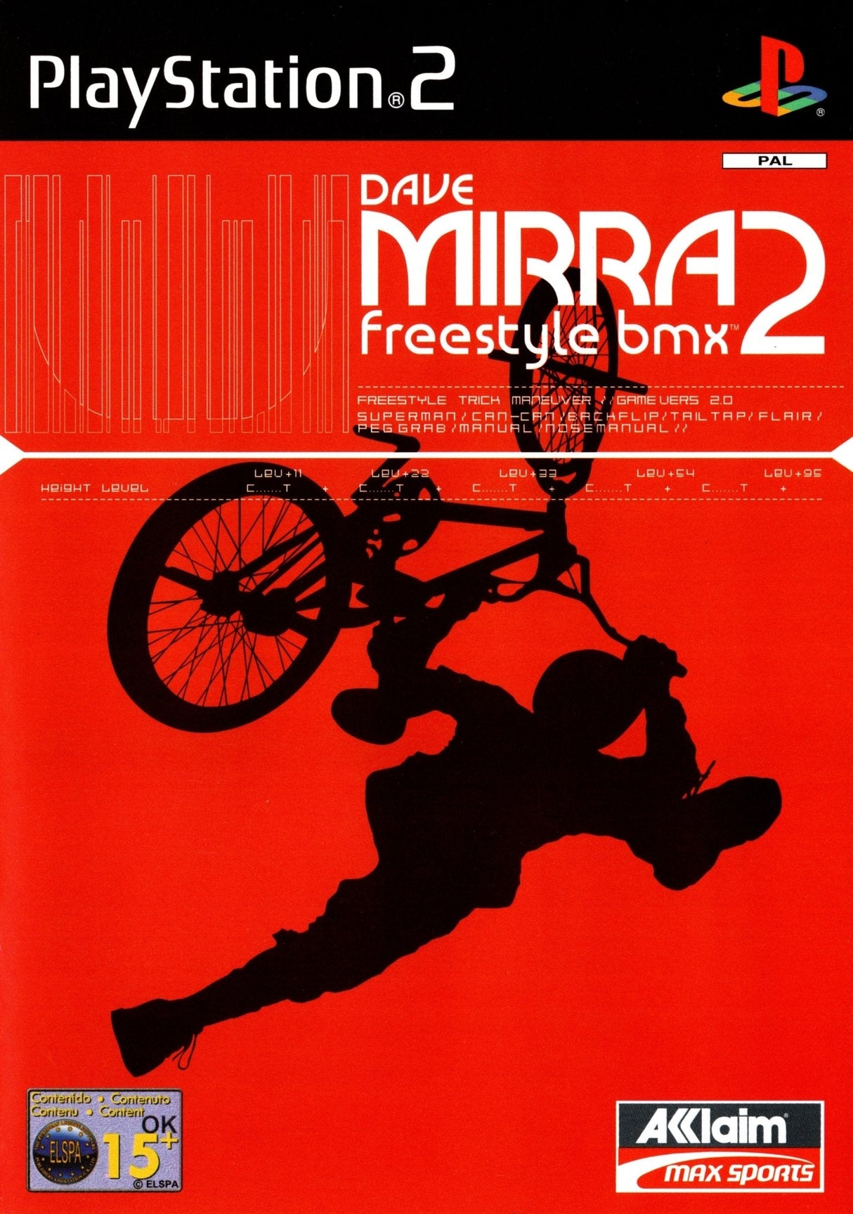Dave Mirra Freestyle BMX 2 Playstation 2 PS2 Game PAL