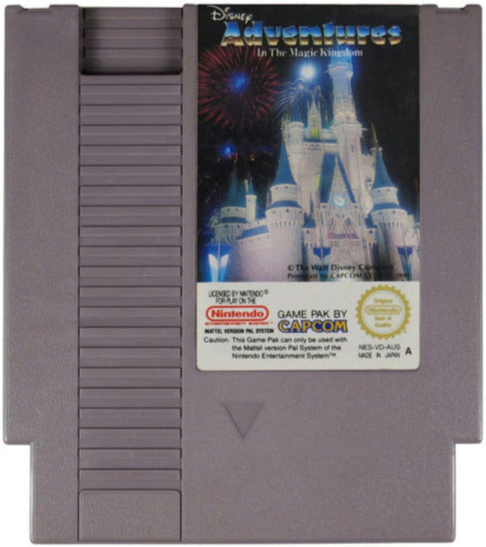 Adventures in the Magic Kingdom Disney Nintendo Entertainment System NES Game Cartridge PAL