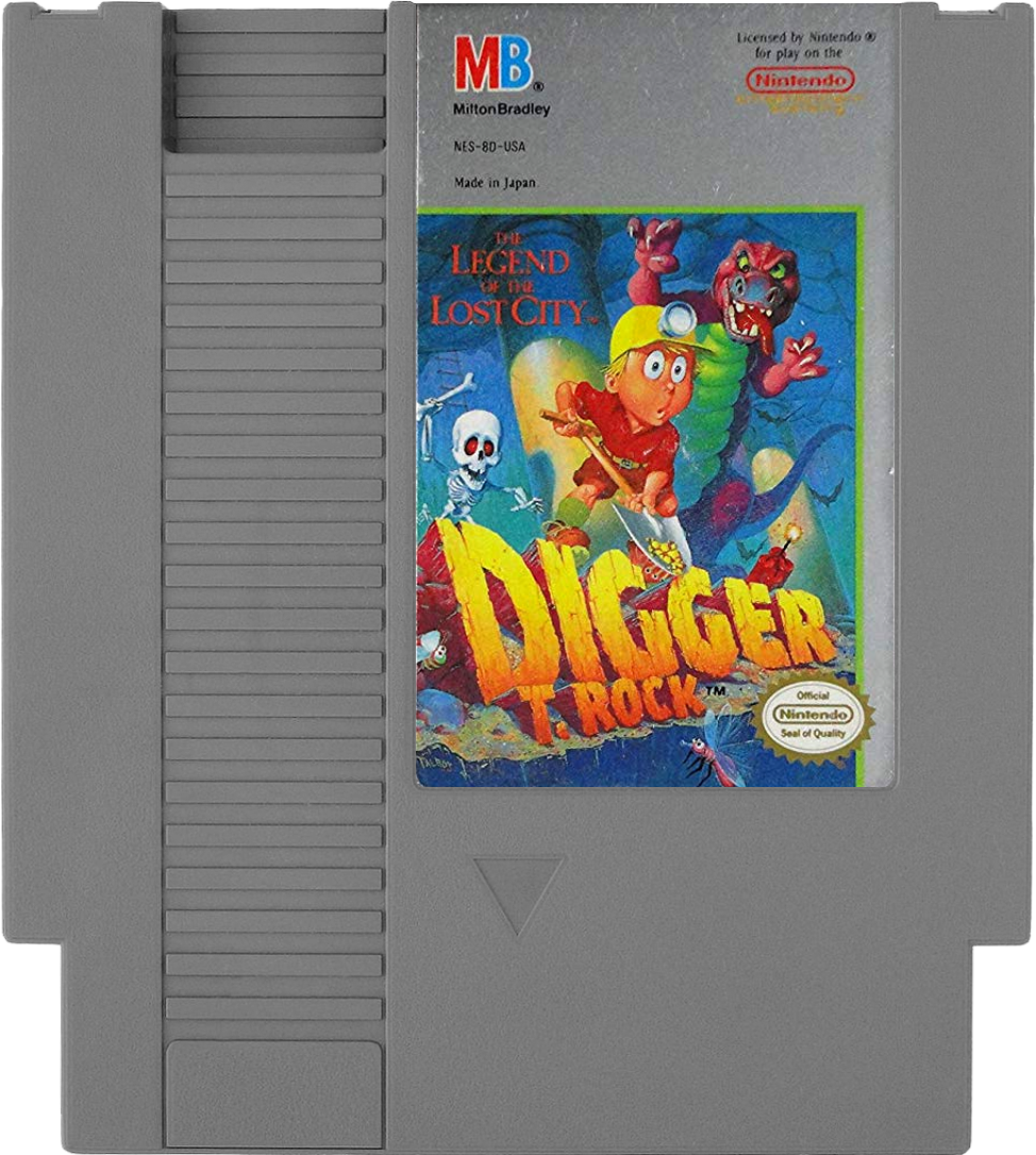 Digger T. Rock: The Legend of the Lost City Nintendo Entertainment System NES Game Cartridge PAL