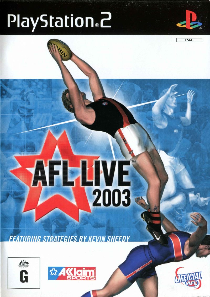 AFL Live 2003 Playstation 2 PS2 Game PAL