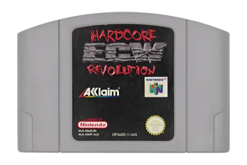 ECW Hardcore Revolution Nintendo 64 N64 Game Cartridge PAL