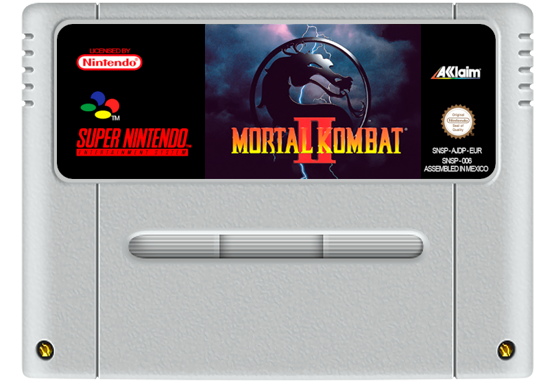 Mortal Kombat II 2 Super Nintendo Entertainment System SNES Game Cartridge PAL