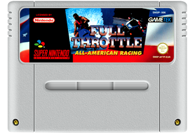 Full Throttle: All-American Racing Super Nintendo Entertainment System SNES Game Cartridge PAL
