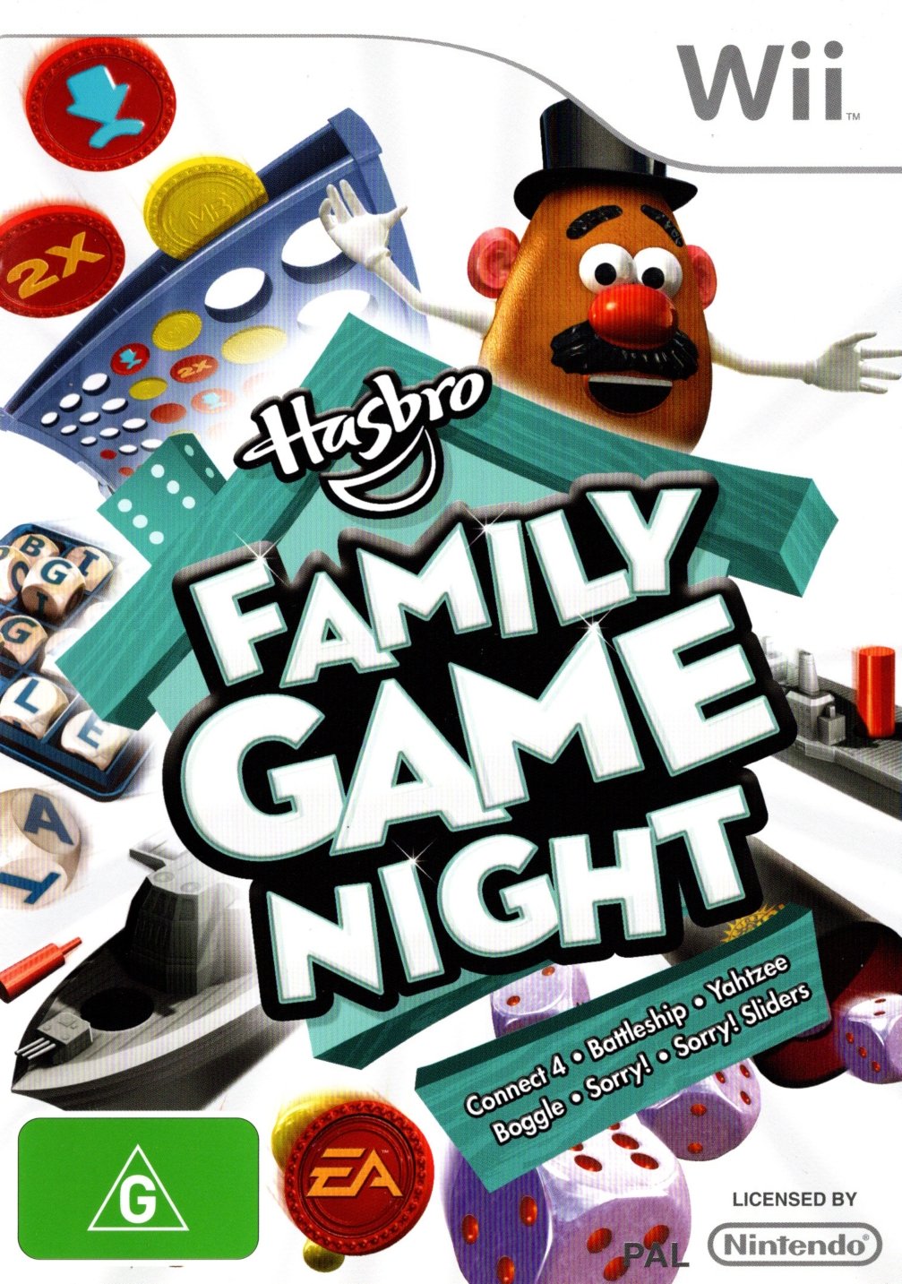 Hasbro Family Game Night Nintendo Wii Game PAL