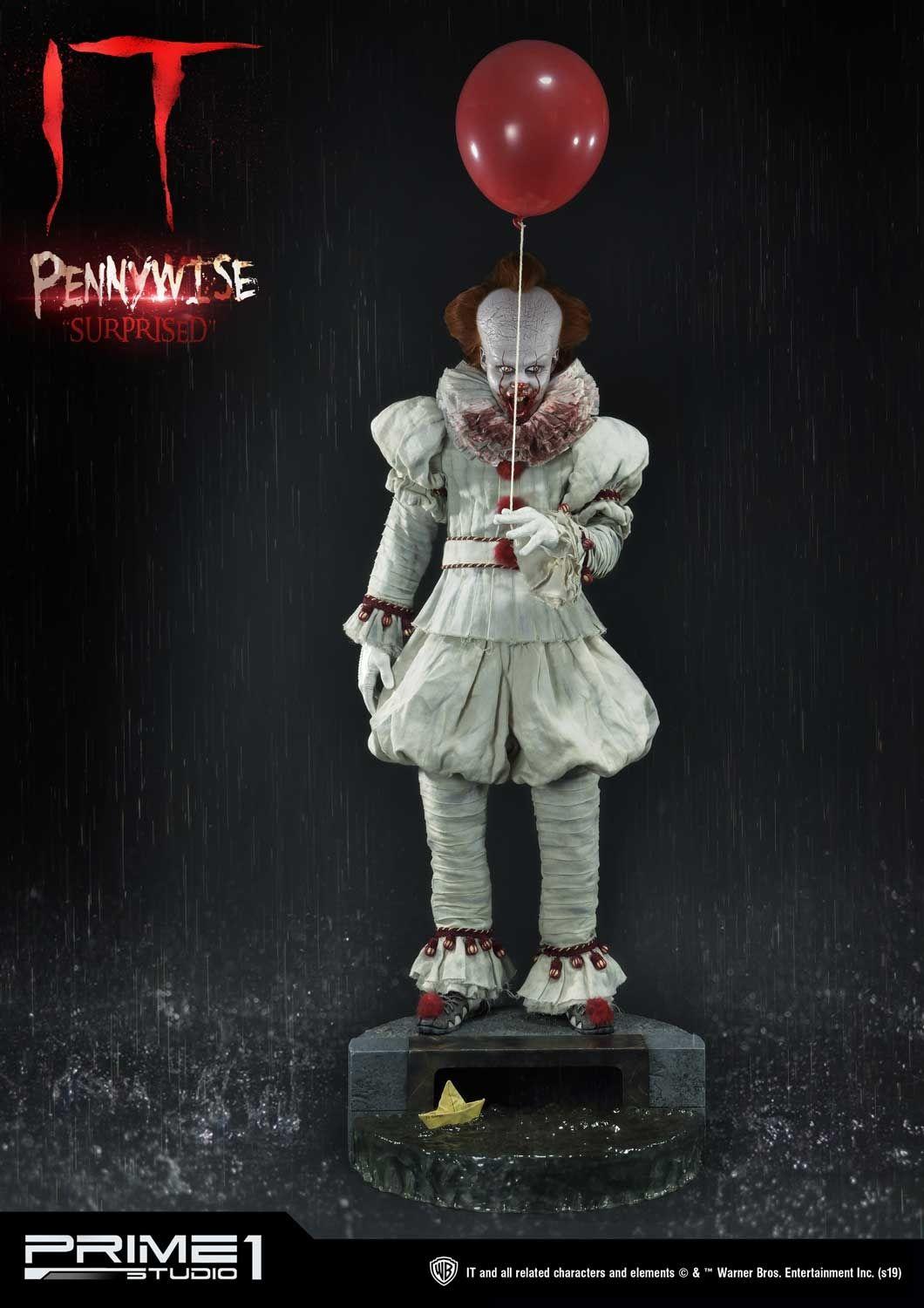 Prime 1 Studio HDBIT-03 IT Pennywise Surprised 1/2 Bust Statue Figure 201/250