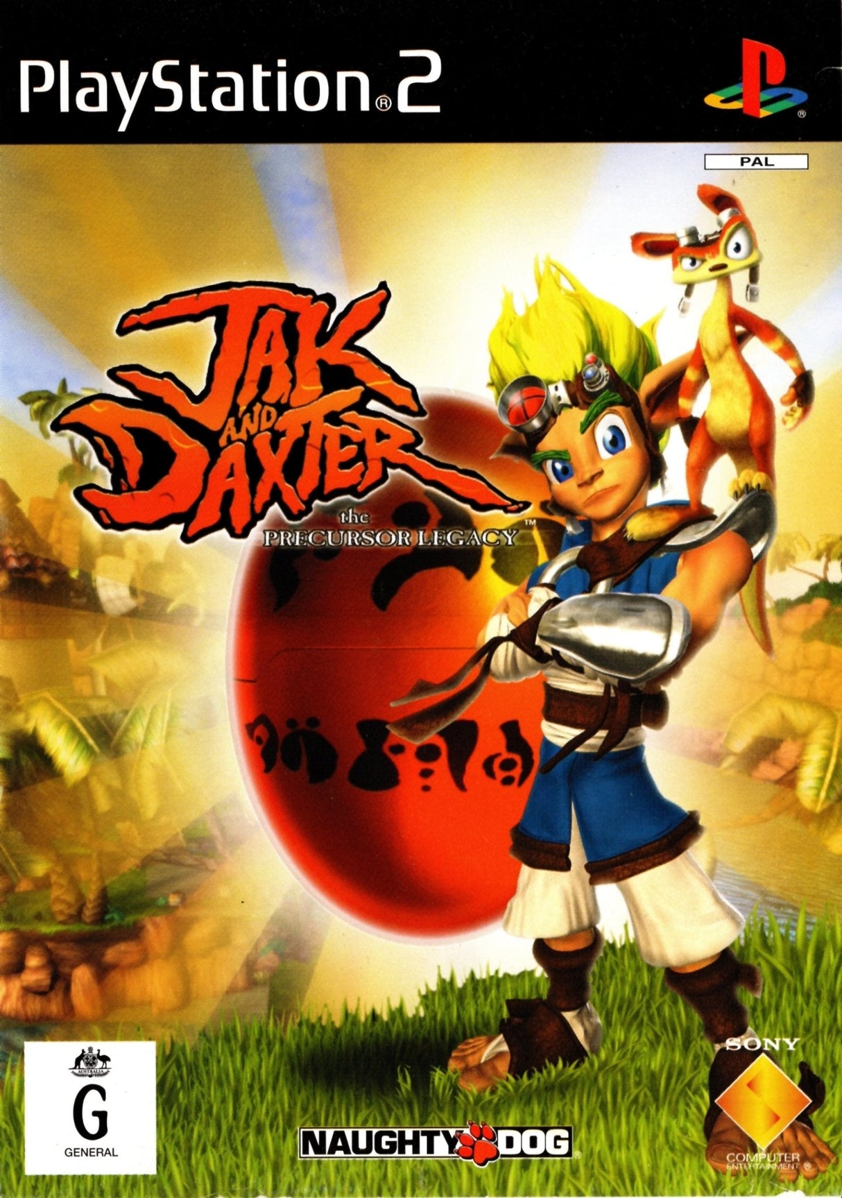 Jak and Daxter: The Precursor Legacy Playstation 2 PS2 Game PAL