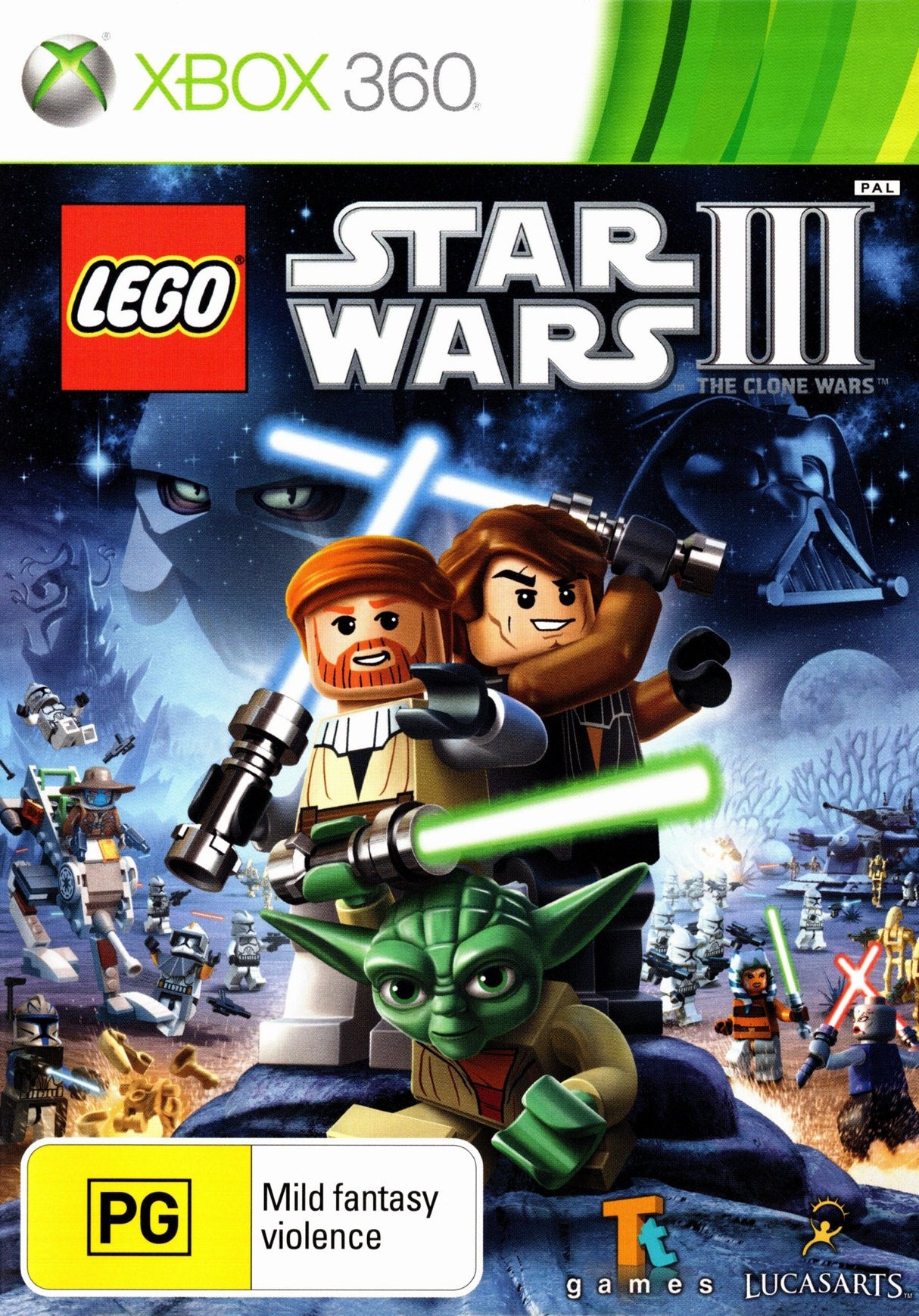 LEGO Star Wars III: The Clone Wars Xbox 360 Game PAL