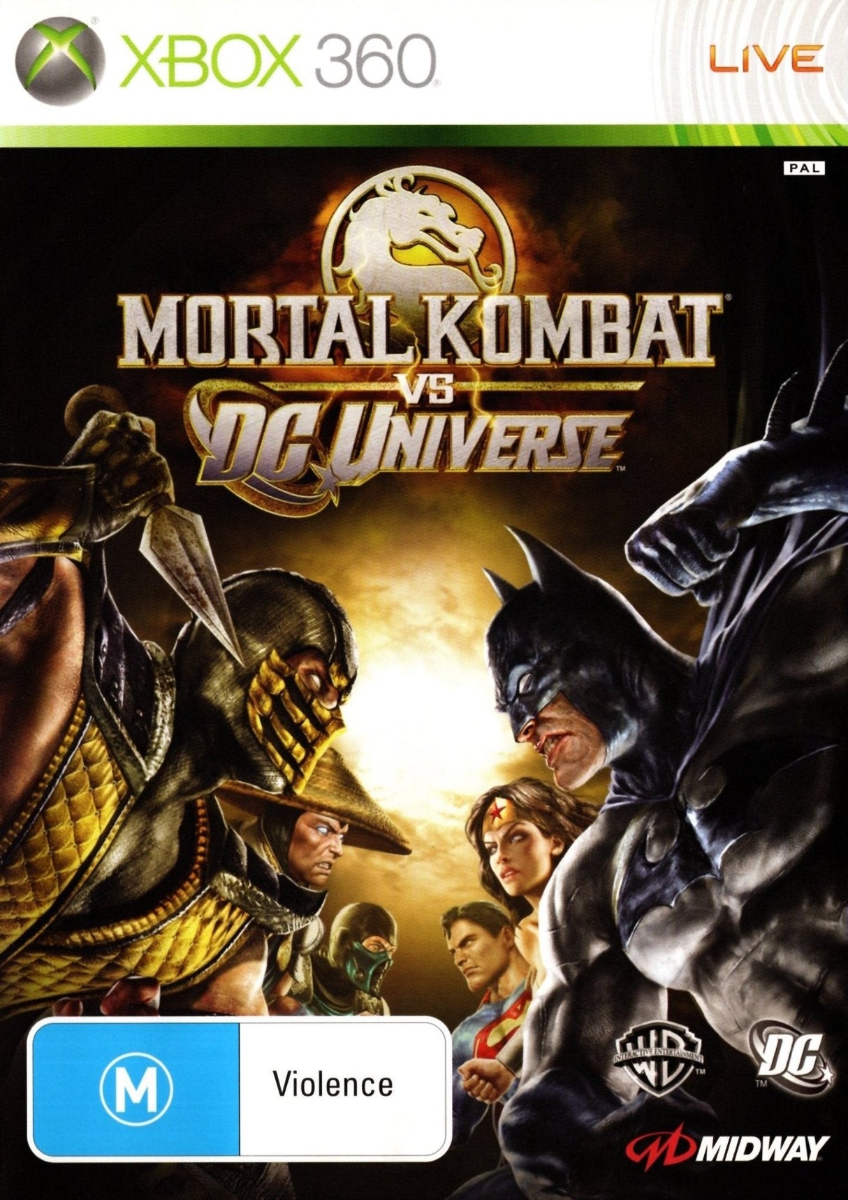 Mortal Kombat vs. DC Universe Xbox 360 Game PAL