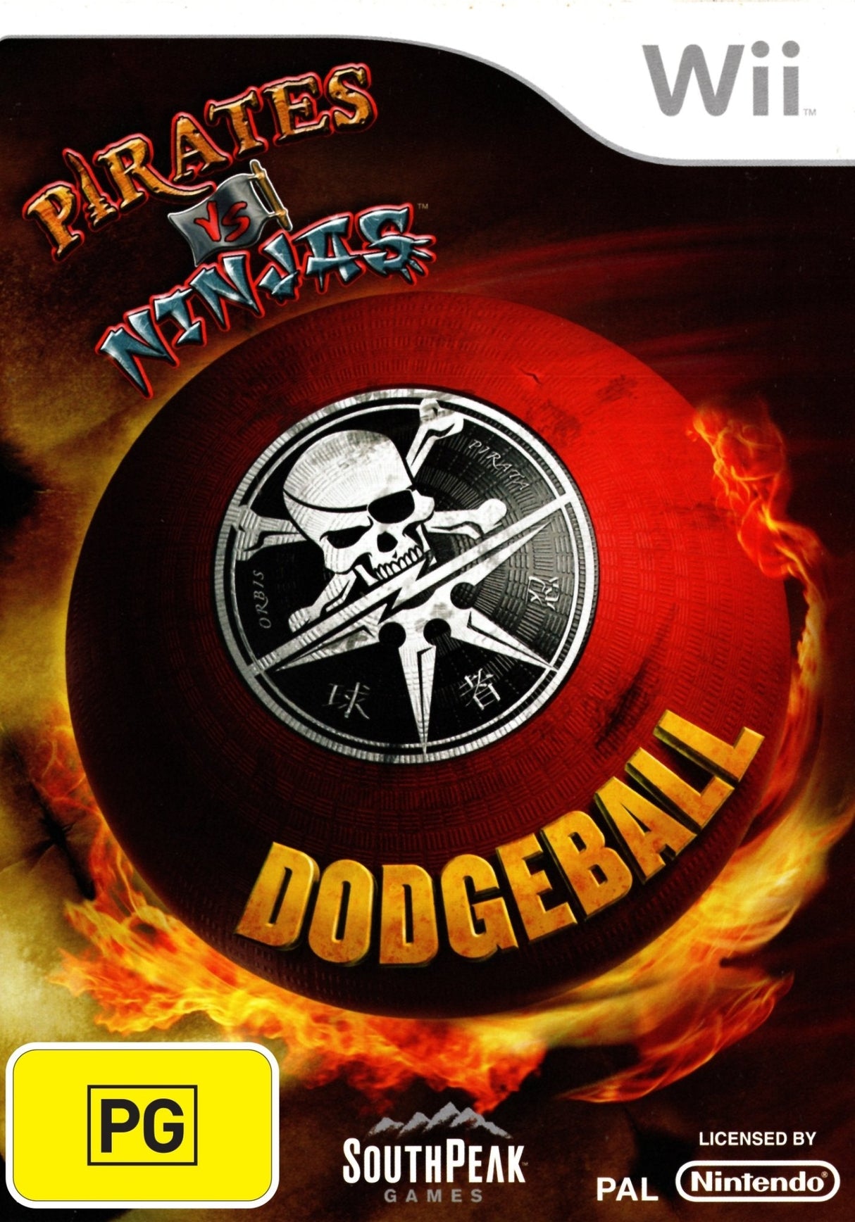 Pirates vs Ninjas Dodgeball Nintendo Wii Game PAL