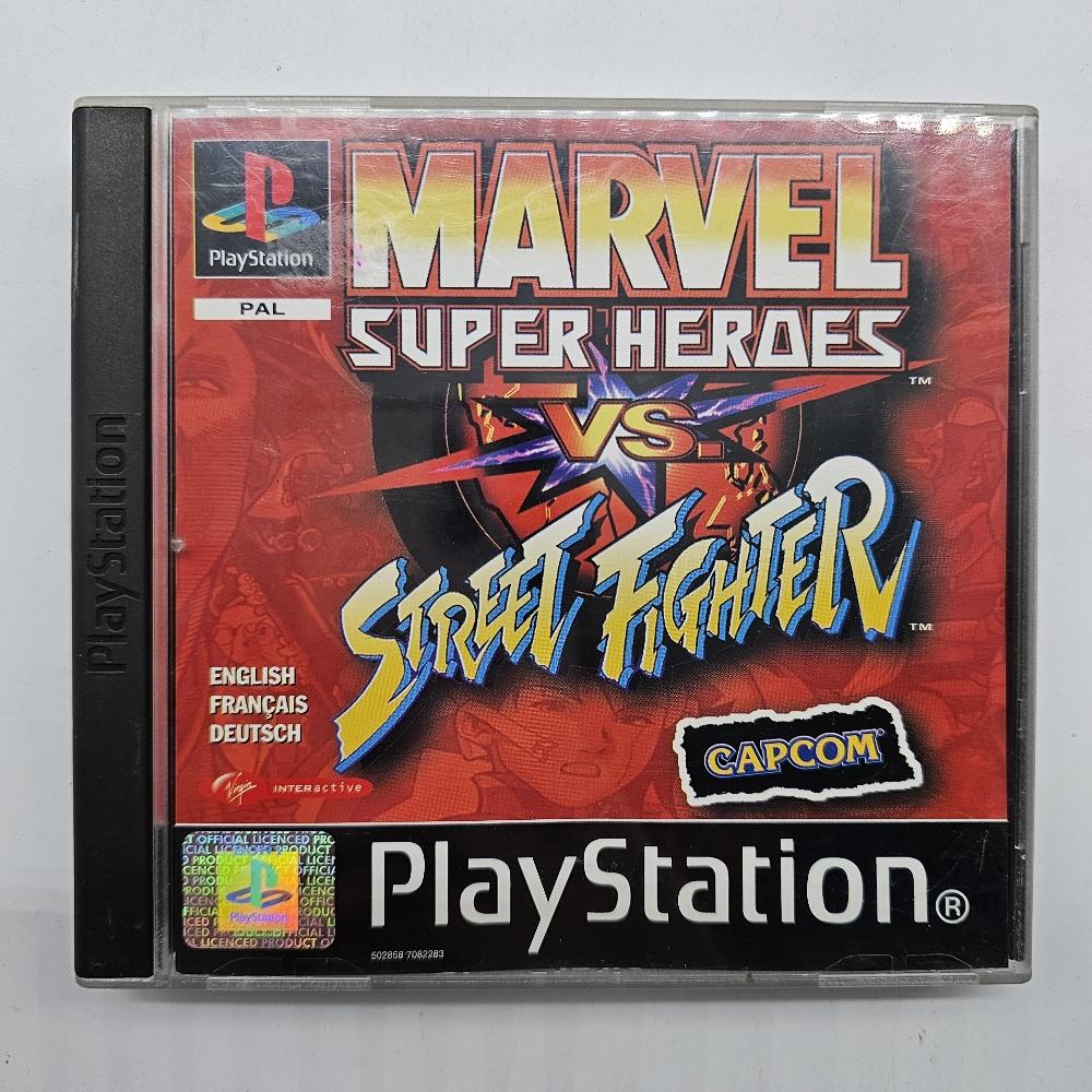 Marvel Super Heroes Vs. Street Fighter PS1 Playstation 1 Game PAL