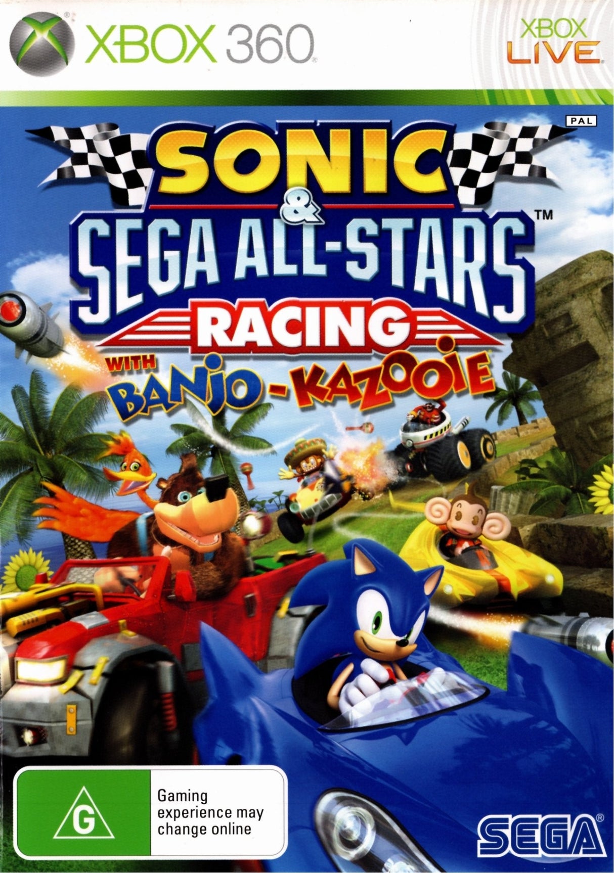 Sonic & SEGA All-Stars Racing with Banjo-Kazooie Xbox 360 Game PAL