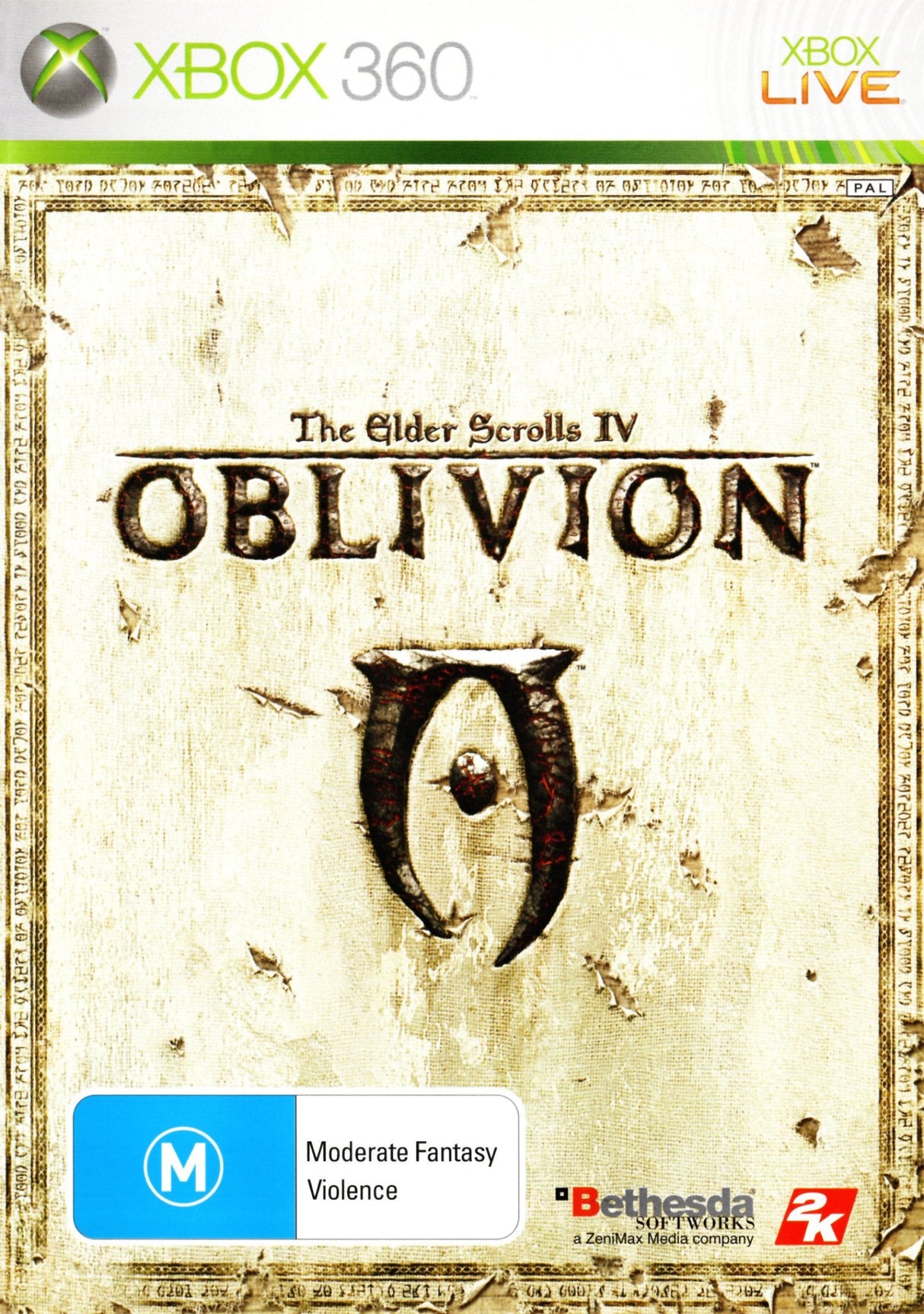 The Elder Scrolls IV: Oblivion Xbox 360 Game PAL