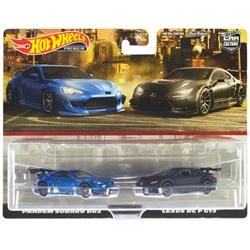 Hot Wheels Car Culture Premium 2 Pack Pandem Subaru BRZ Lexus RCF GT3 Toy HBL96