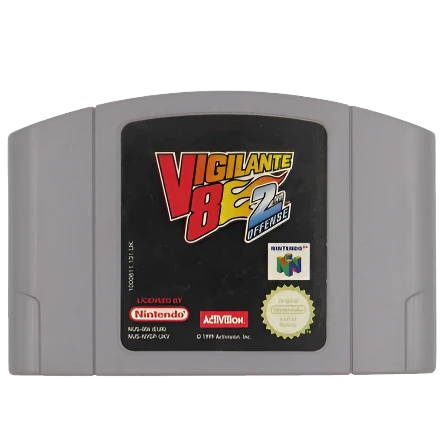 Vigilante 8: 2nd Offense Nintendo 64 N64 Game Cartridge PAL
