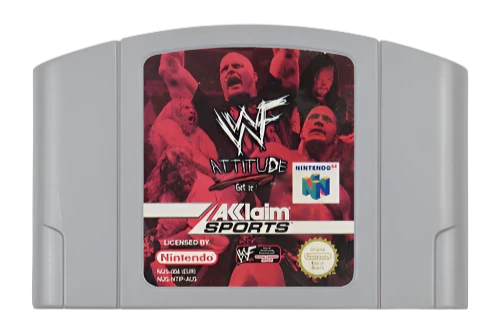 WWF Attitude Nintendo 64 N64 Game Cartridge PAL