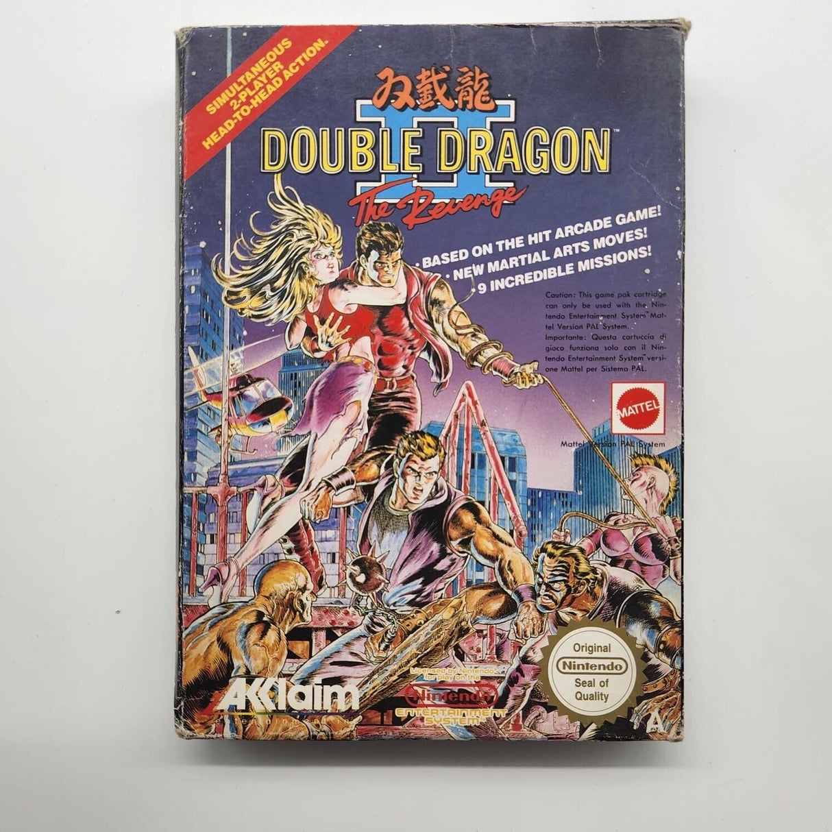 Double Dragon II 2 Nintendo NES Game Boxed 25F4