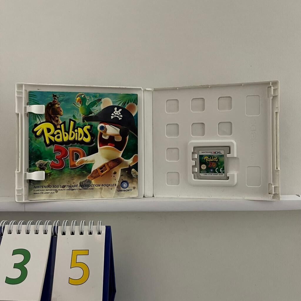 Rabbids 3D Nintendo 3DS Game + Manual PAL