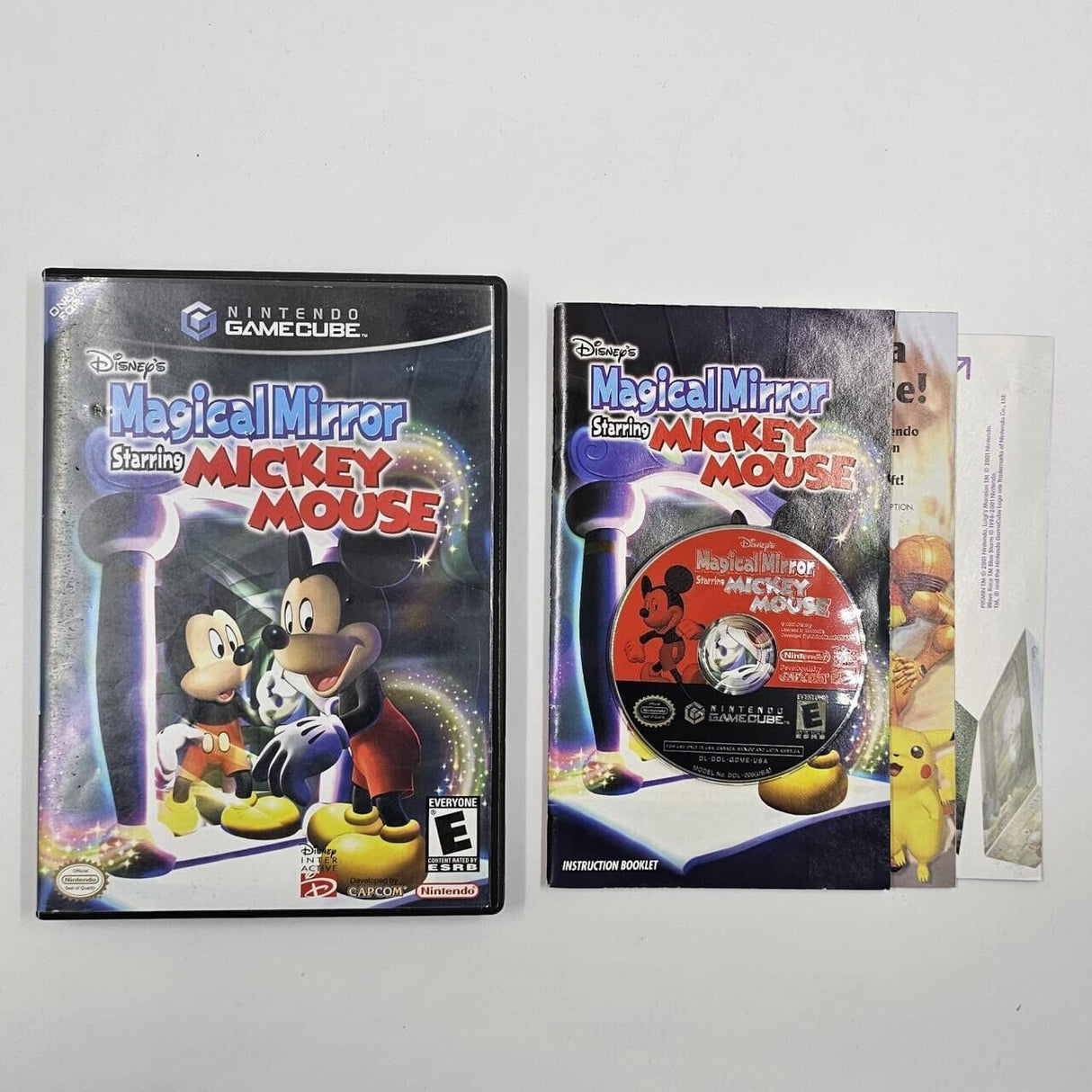 Magical Mirror Starring Mickey Mouse Nintendo Gamecube Game + Manual PAL