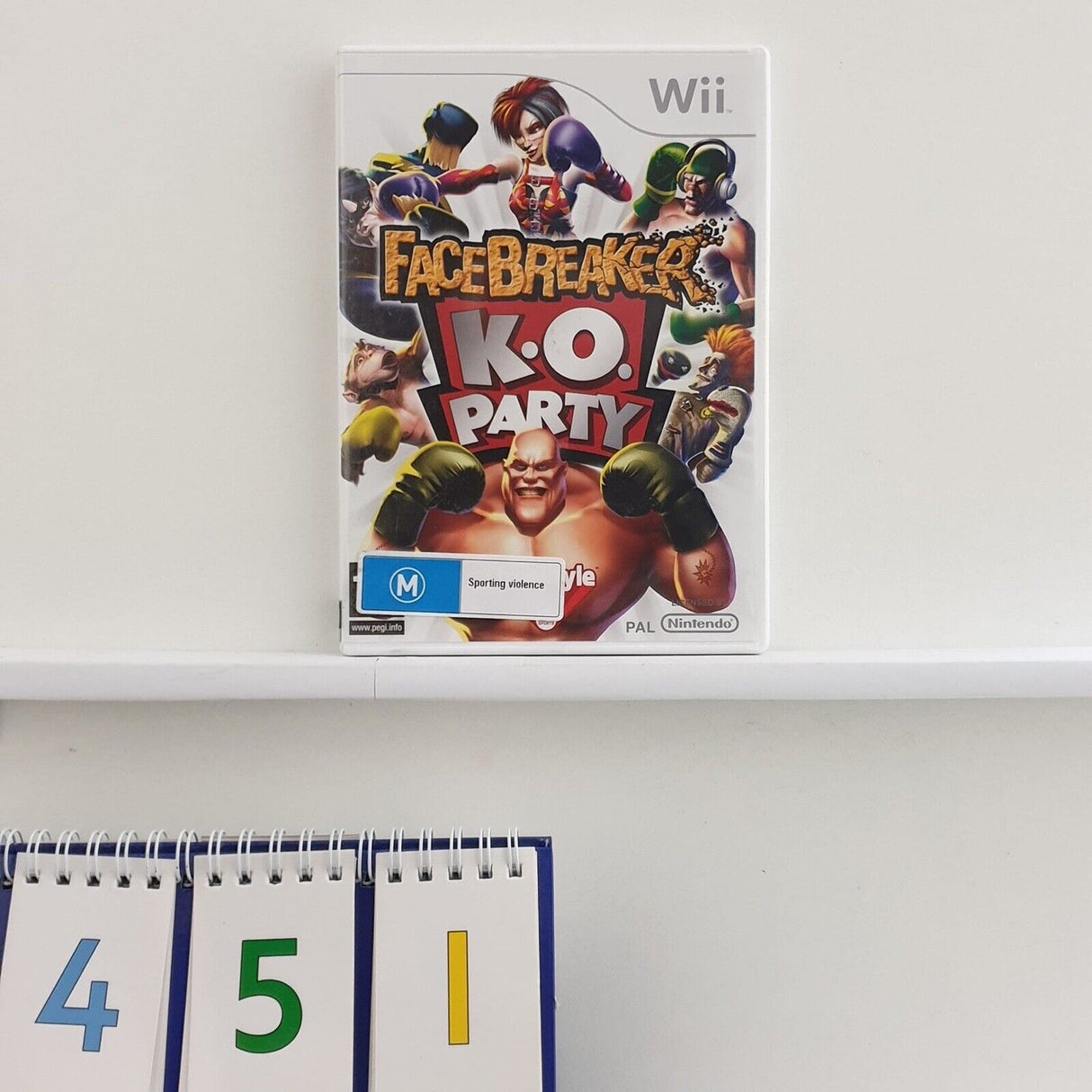Facebreaker KO Party Nintendo Wii Game + Manual PAL