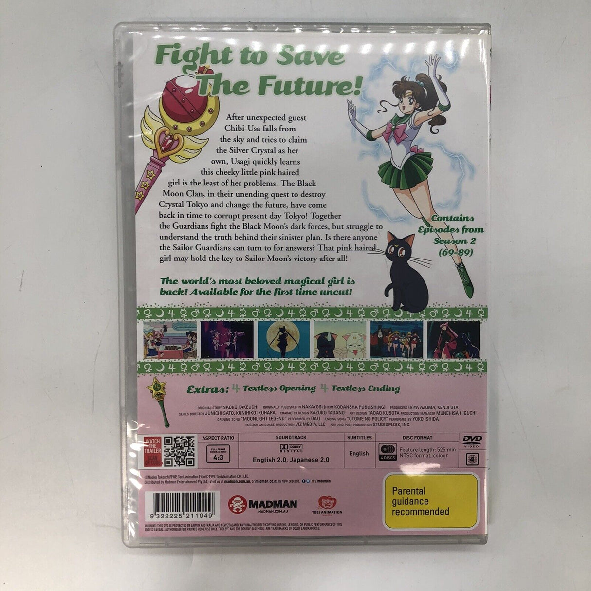 Sailor Moon R Season 2 Part 1 and 2 Special Limited Edition DVD Box Set