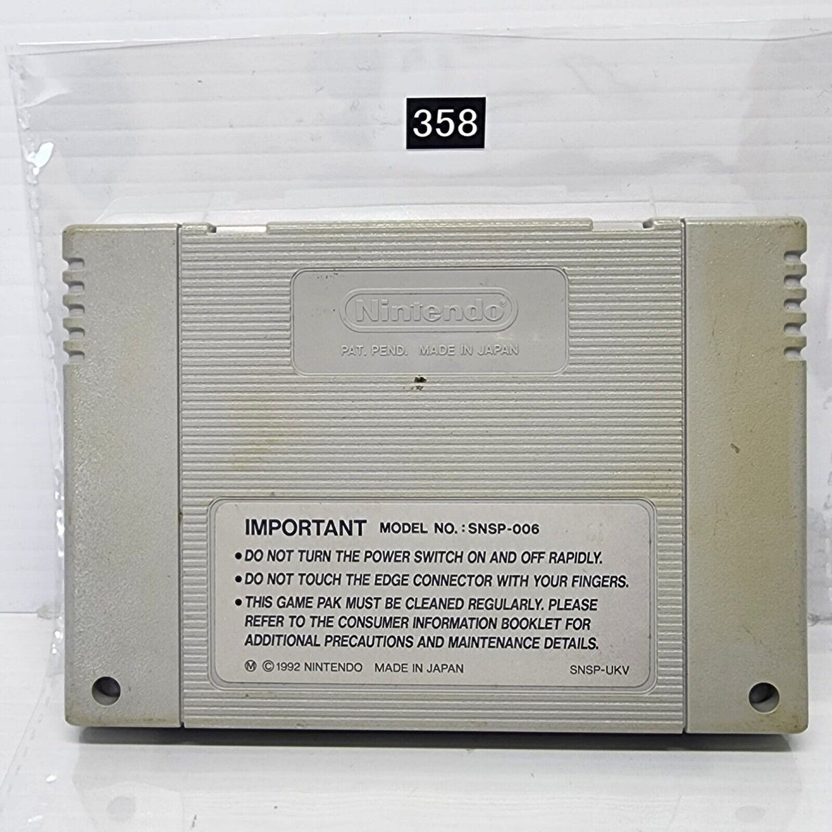 John Madden Football '93 Nintendo SNES Game Cartridge PAL