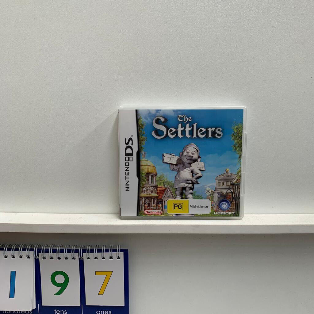 The Settlers Nintendo DS game + manual