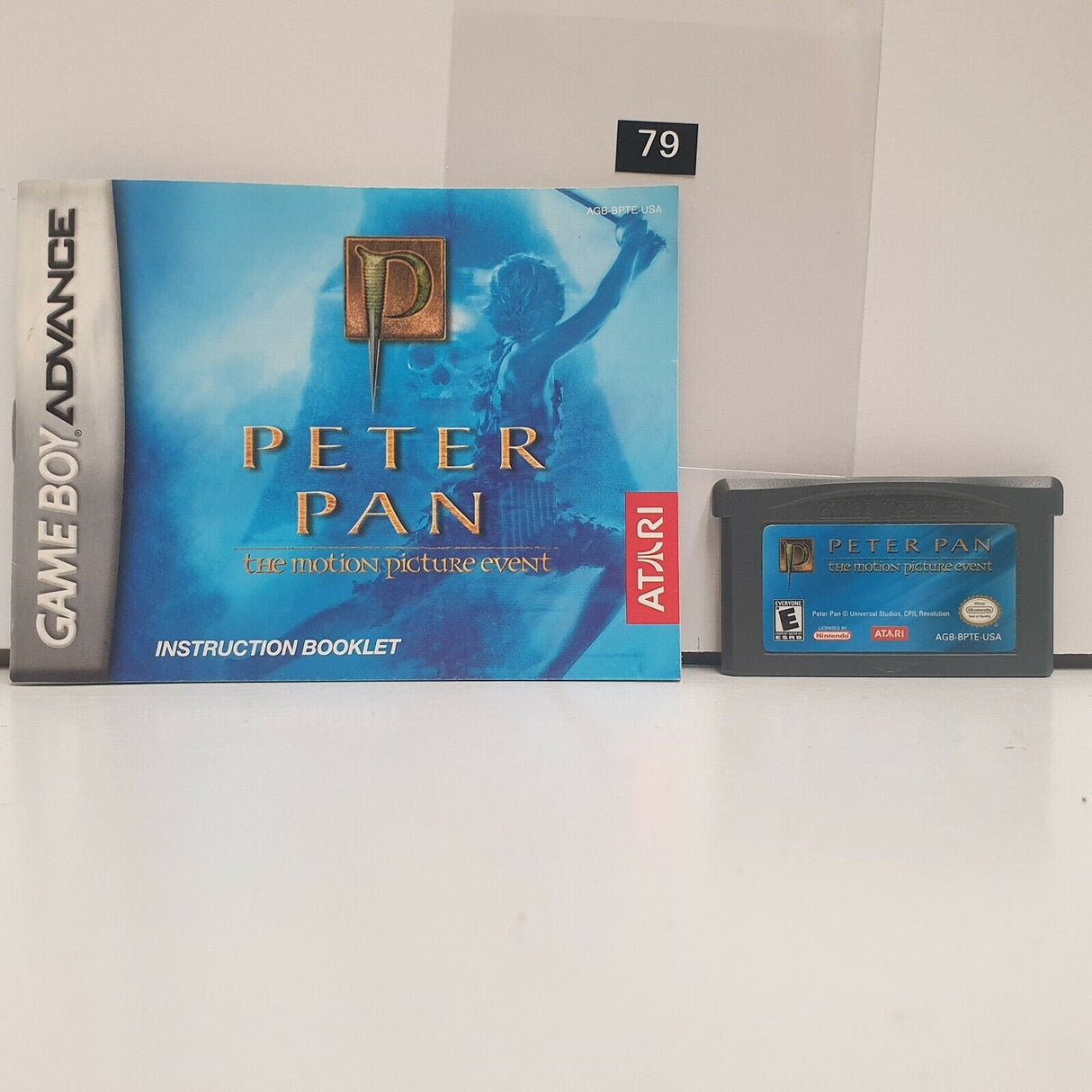 Peter Pan Nintendo Gameboy Advance GBA Game + Manual