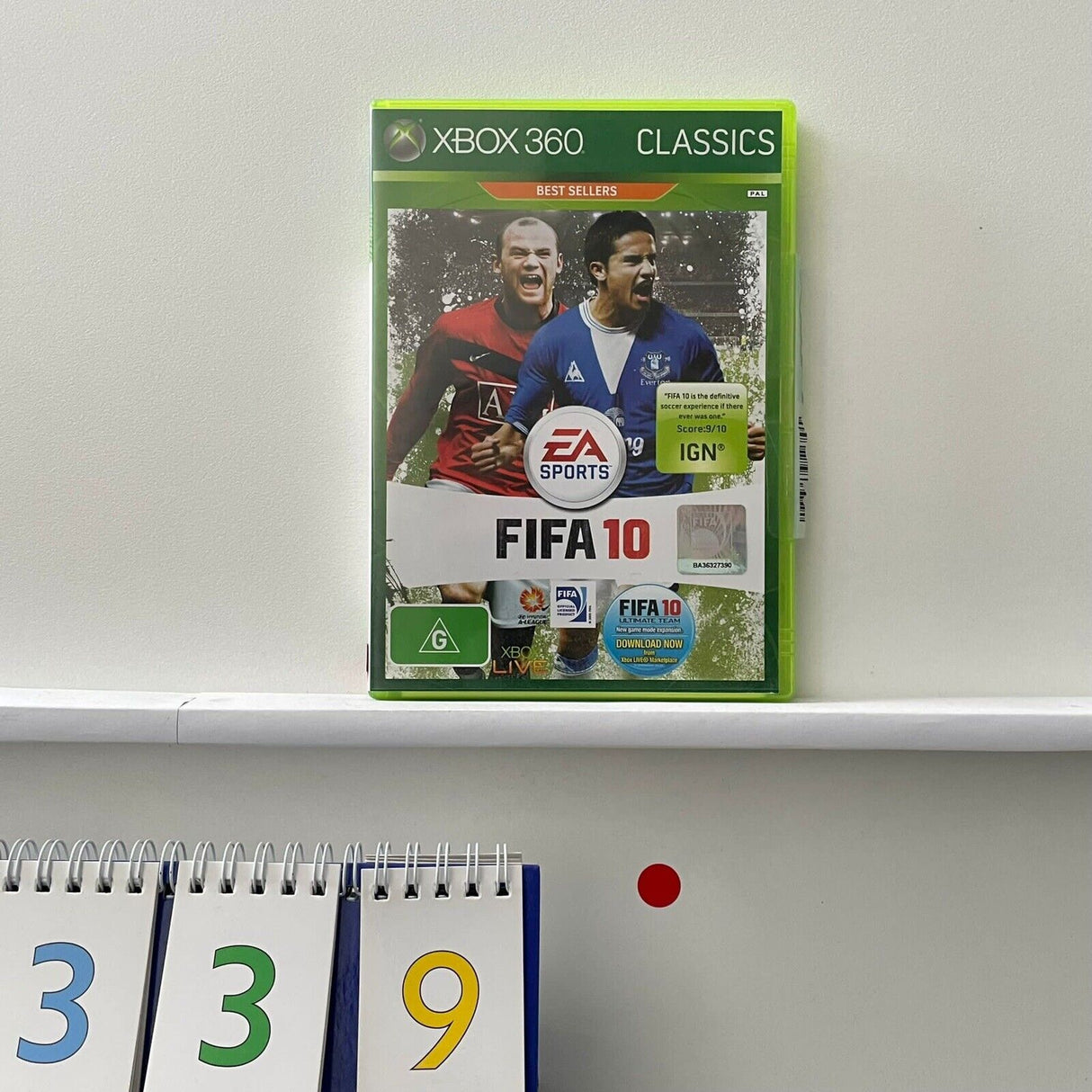 FIFA 10 2010 Xbox 360 game + Manual PAL