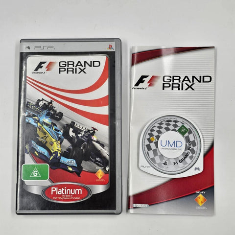 F1 Grand Prix Formula 1 PSP Playstation Portable Game + Manual 04F4