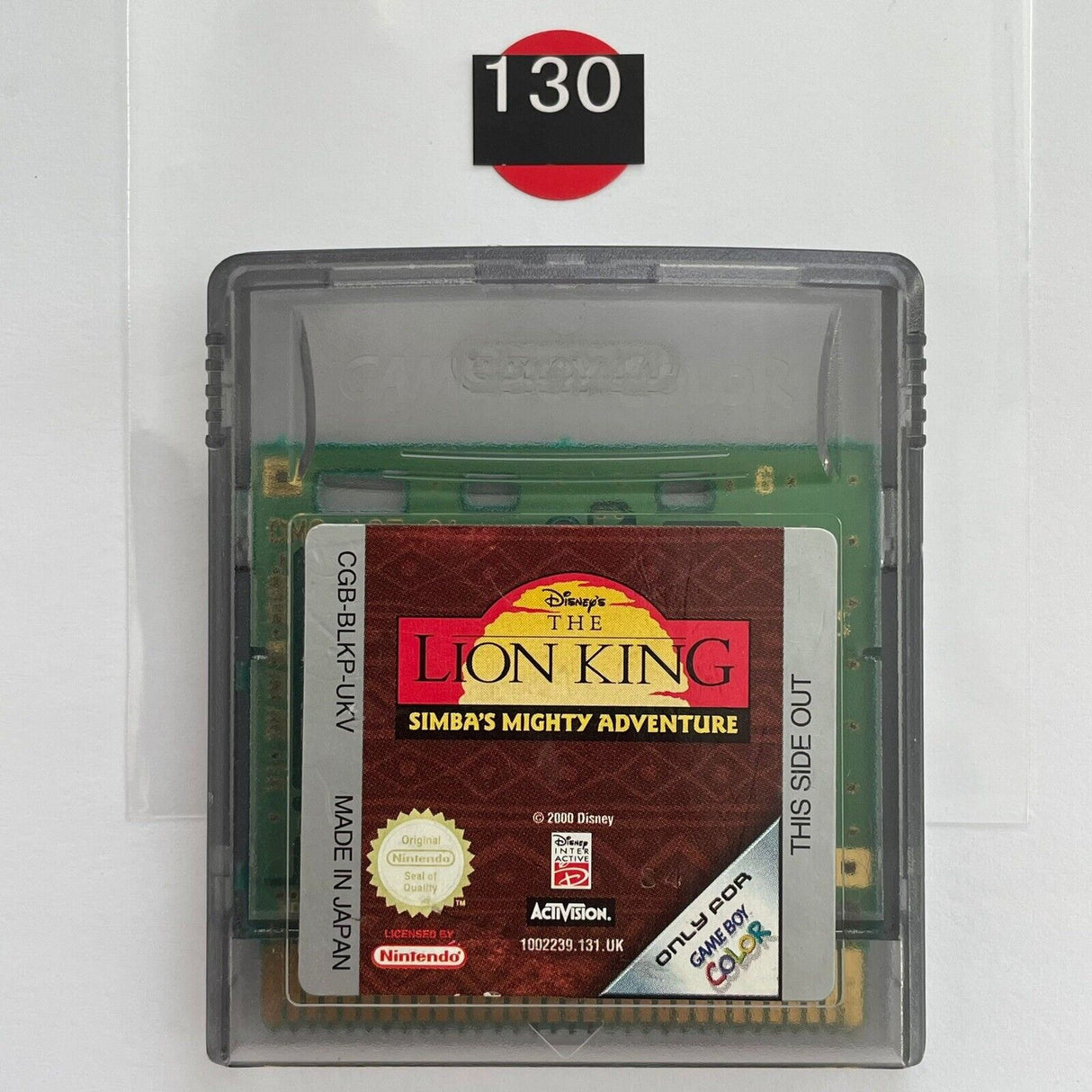 The Lion King Simba’s Mighty Adventure Nintendo Gameboy Color/Colour Game