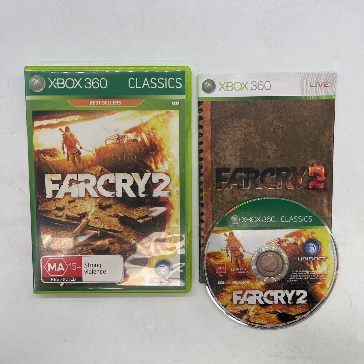 Far Cry 2 II Xbox 360 Game + Manual PAL