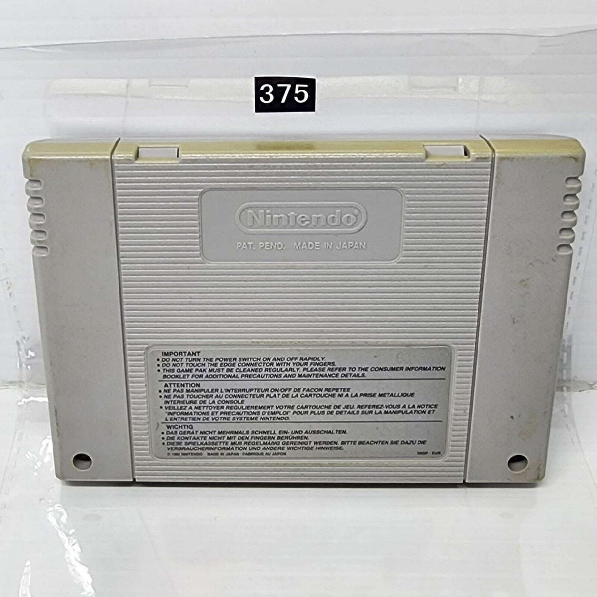 FIFA International Soccer Super Nintendo SNES Game Cartridge PAL