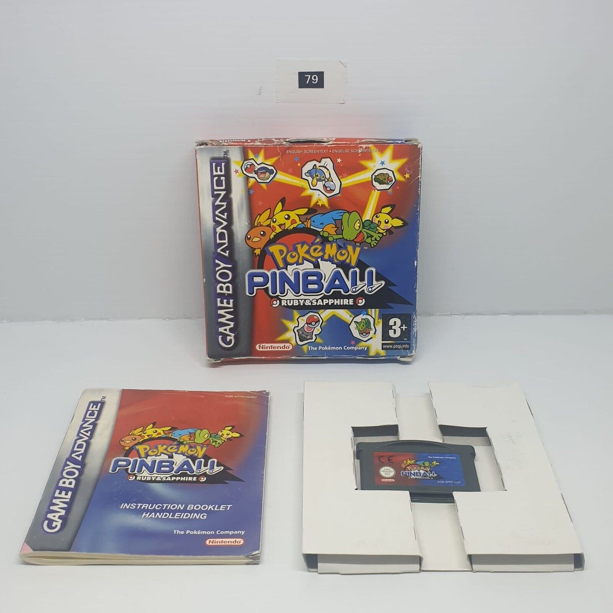 Pokemon Pinball Nintendo Gameboy Advance GBA game Boxed Complete