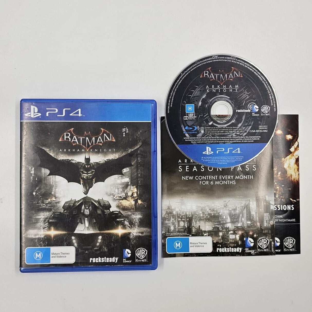 Batman Arkham Knight PS4 Playstation 4 Game + Manual