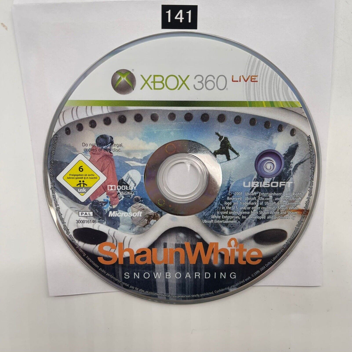 Shaun White Snowboarding Xbox 360 Game Disc Only