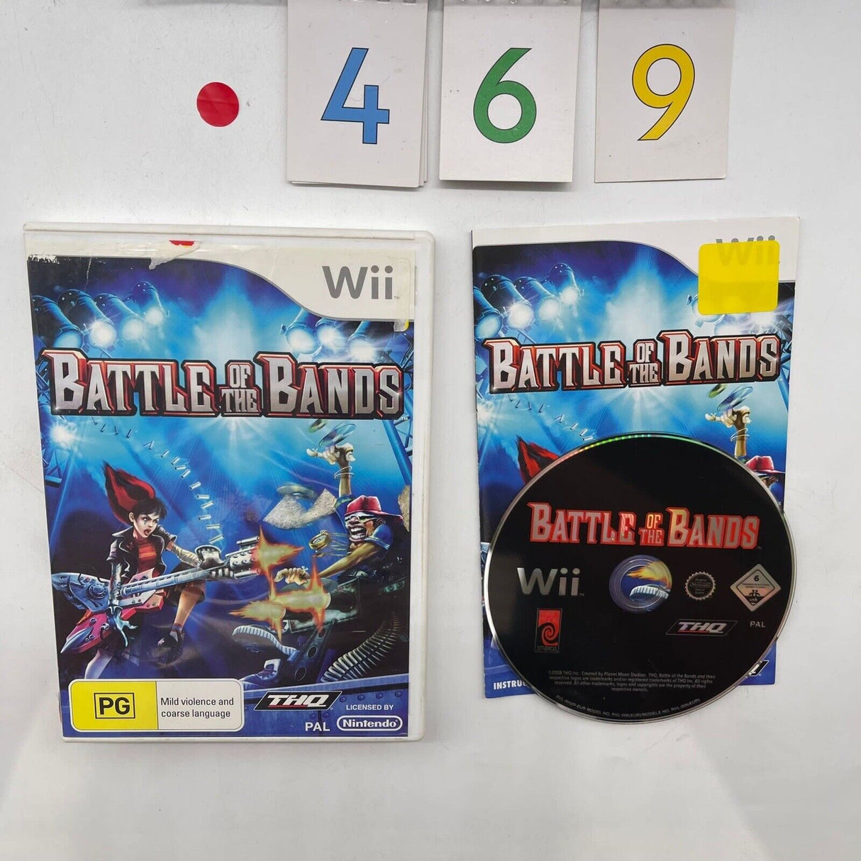 Battle Of The Bands Nintendo Wii game + manual PAL