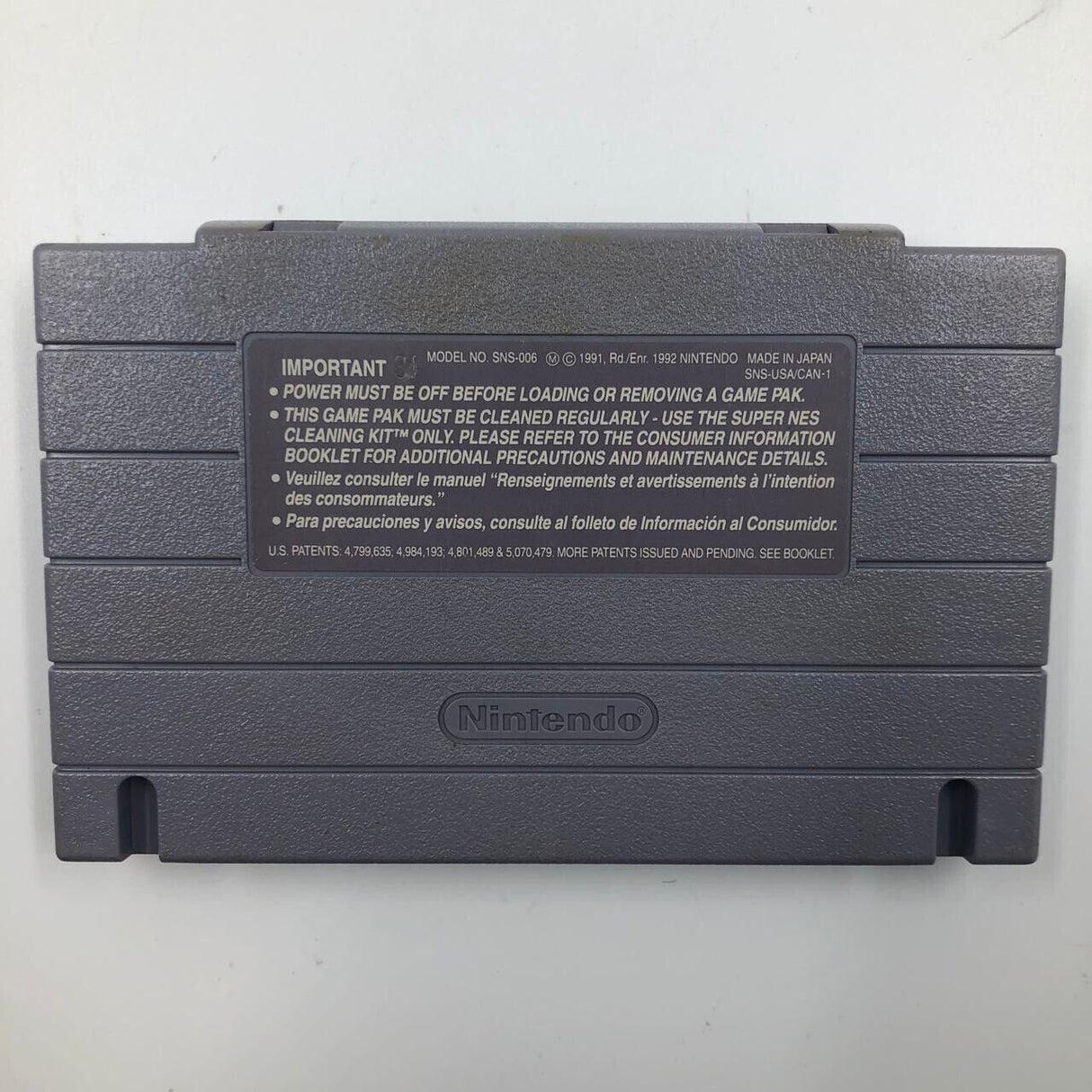 Bubsy Super Nintendo SNES Game Cartridge NTSC U/C