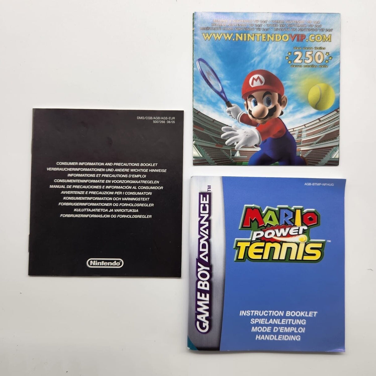 Mario Power Tennis Nintendo Gameboy Advance GBA Game Boxed Complete 25F4