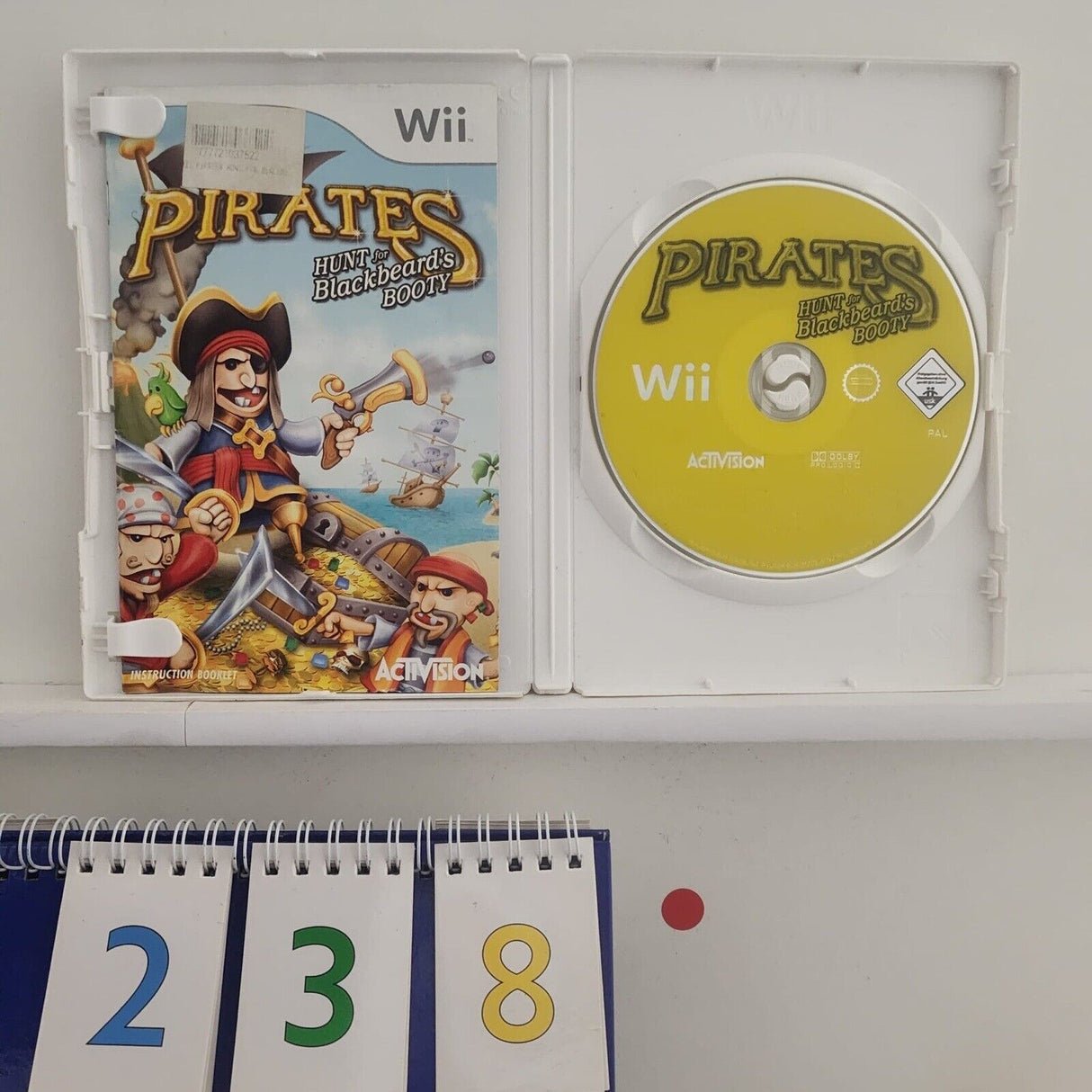 Pirates Hunt For Blackbeard's Booty Nintendo Wii Game + Manual PAL