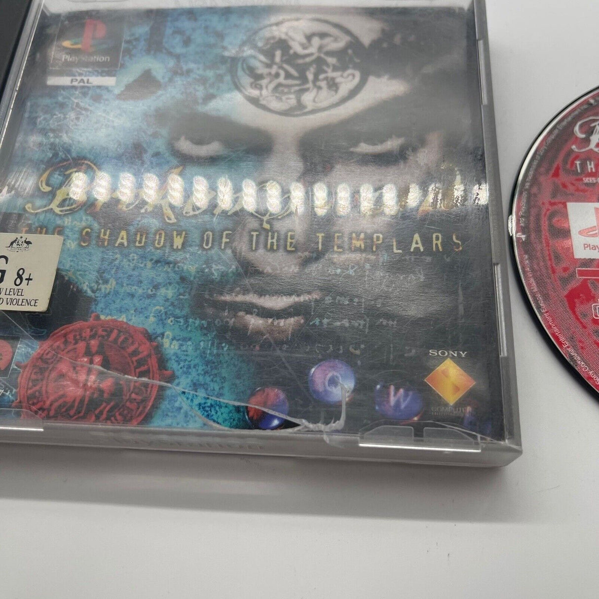 Broken Sword The Shadow Of The Templars PS1 Playstation 1 Game PAL 25F4