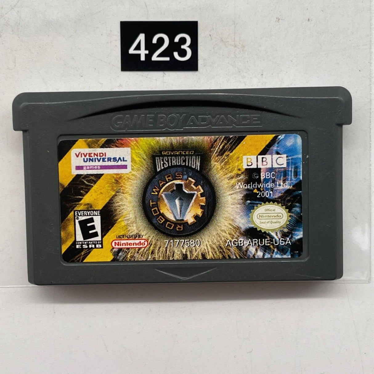 Robot Wars Advanced Destruction Nintendo Gameboy Advance GBA Cartridge