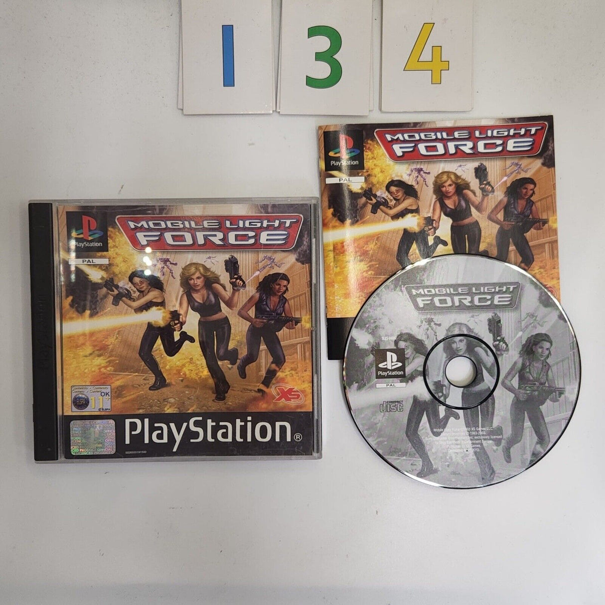 Mobile Light Force PS1 Playstation 1 Game + Manual PAL