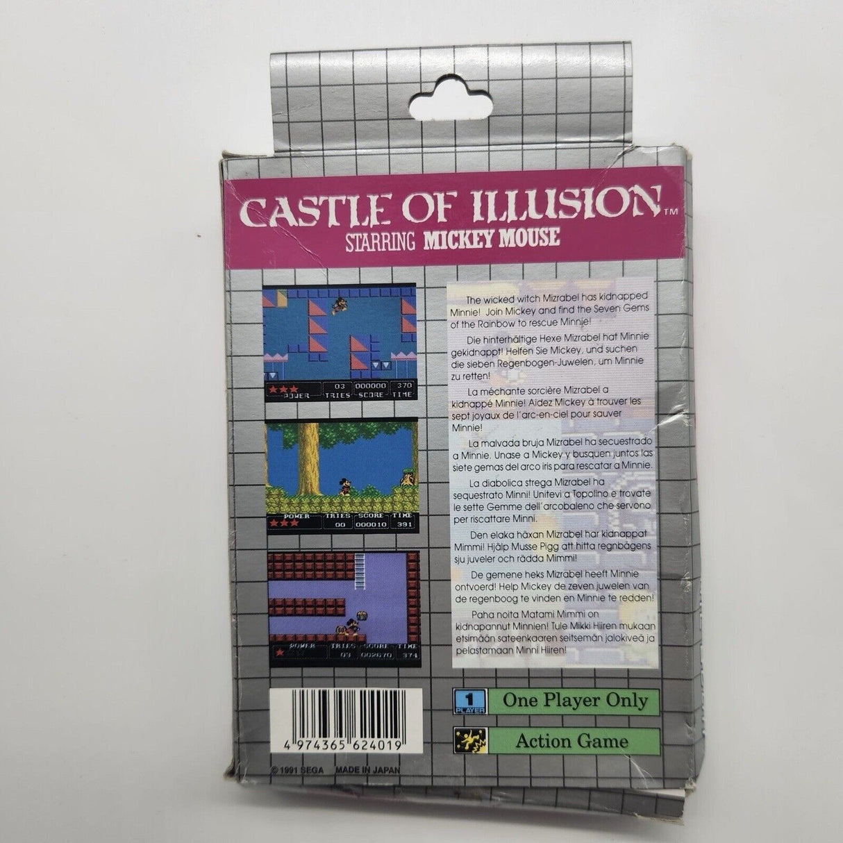 Castle Of Illusion Starring Mickey Mouse Sega Game Gear Game Boxed